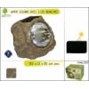 Destock Discount lampe solaire en forme de roche  -ref. 8501