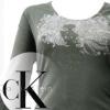 Destock Importation tshirt calvin klein kaki femme