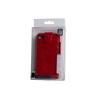 Grossiste - pack 5 en 1 etui cuir flip croco rouge iphone 4/4s