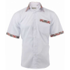Destock Destockage chemise ext tartan blanc   ref 9910