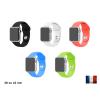 Grossiste - bracelet sport silicone pour apple watch 38/42mm - 5 coloris