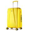 Destock Destockage valise rigide 68cm jaune ultra leger 4 roues multidirectionn