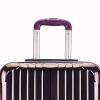 Grossiste - valise taille cabine rigide 57cm violet ultra leger abs+pc 4
