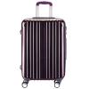 Destock Liquidation valise taille cabine rigide 57cm violet ultra leger abs+pc 4
