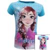 Grossiste - 12x t-shirts manches courtes la reine des neiges du 2 au 8 a